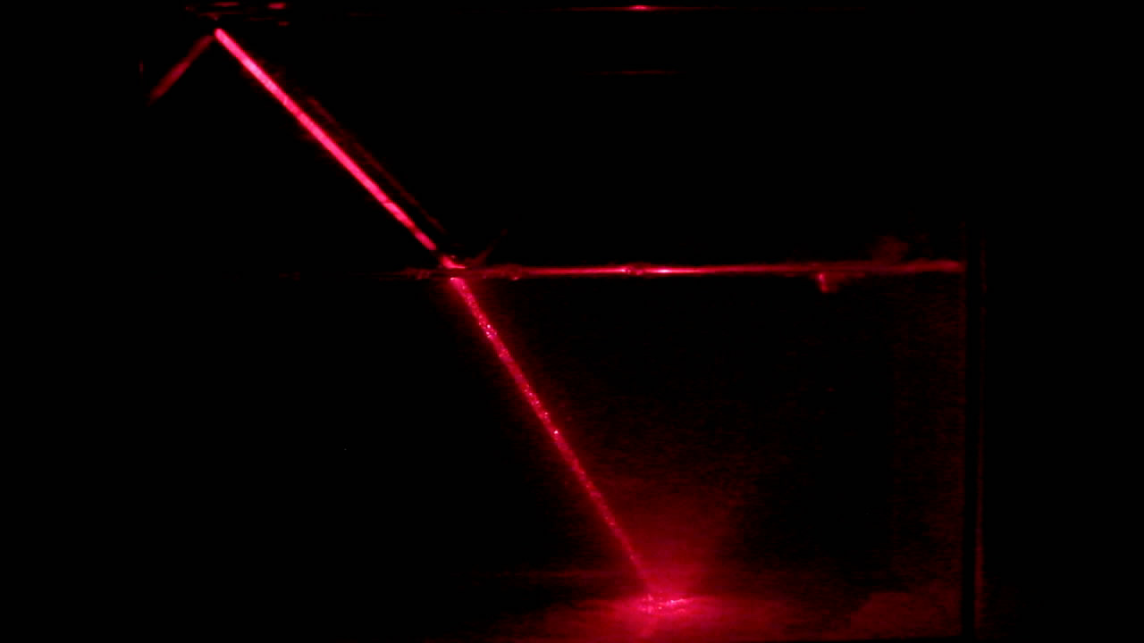 Преломление света (демонстрация с использованием лазера, дыма и коллоидного раствора). How to Visualize Refraction of Light using: Laser, Smoke and Sol (Colloid)