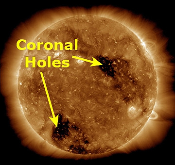     ''  ''. Journalists found on Sun ''another black hole''