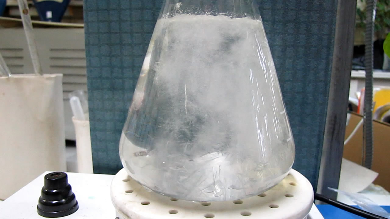   . Crystallization of supercooled acetic acid