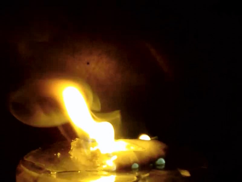   . Burning of sodium hypophosphite