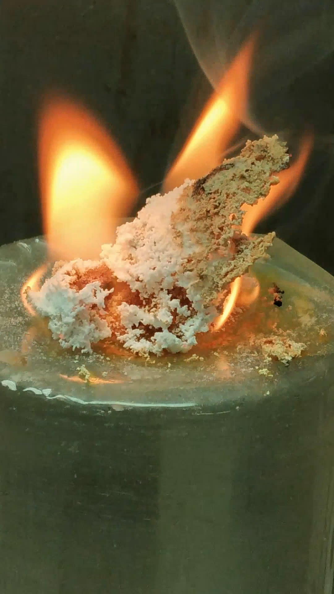   . Burning of calcium hypophosphite