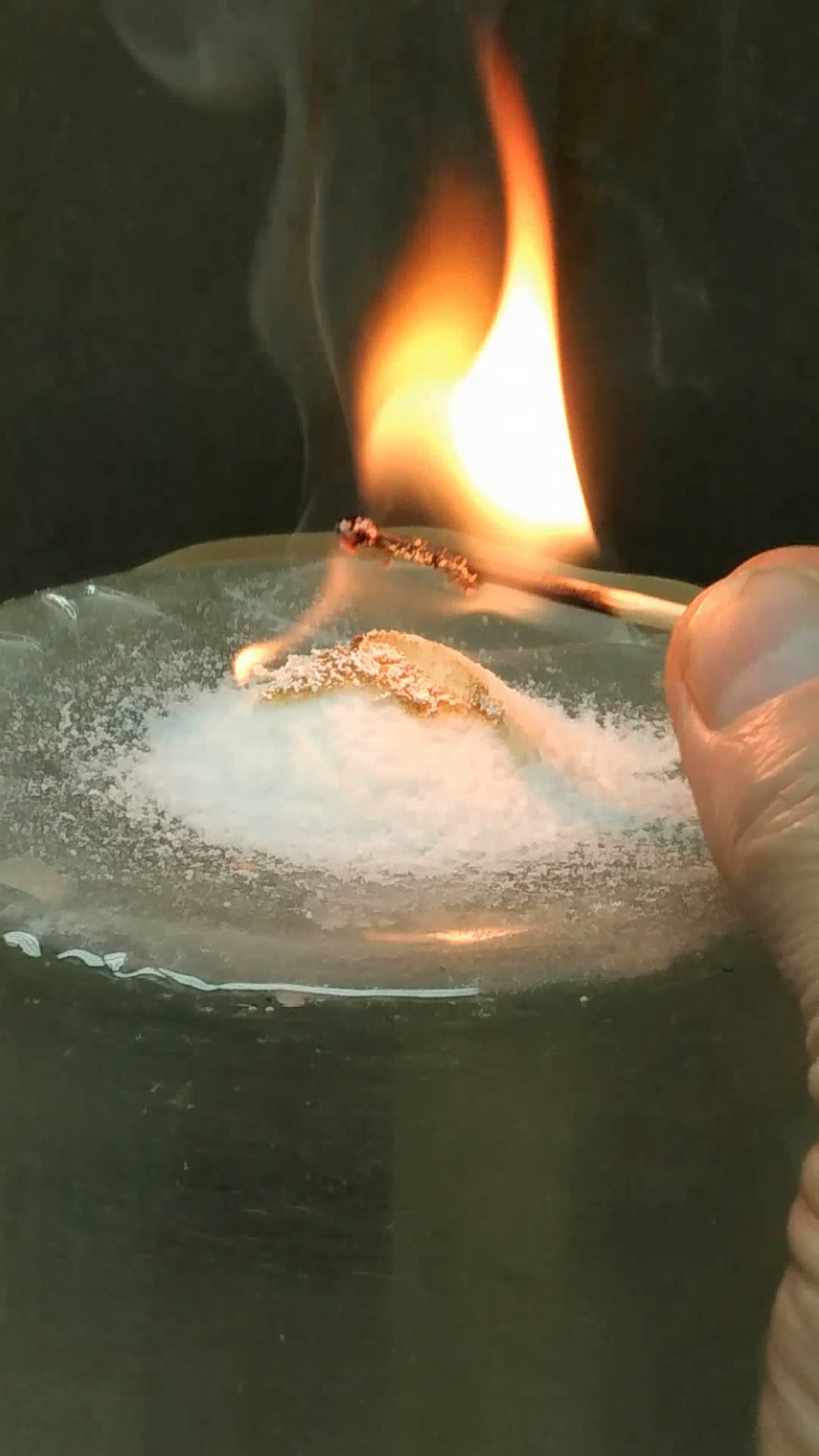   . Burning of calcium hypophosphite