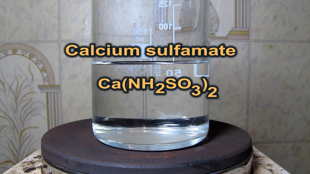     . Calcium sulfamate converts into gypsum