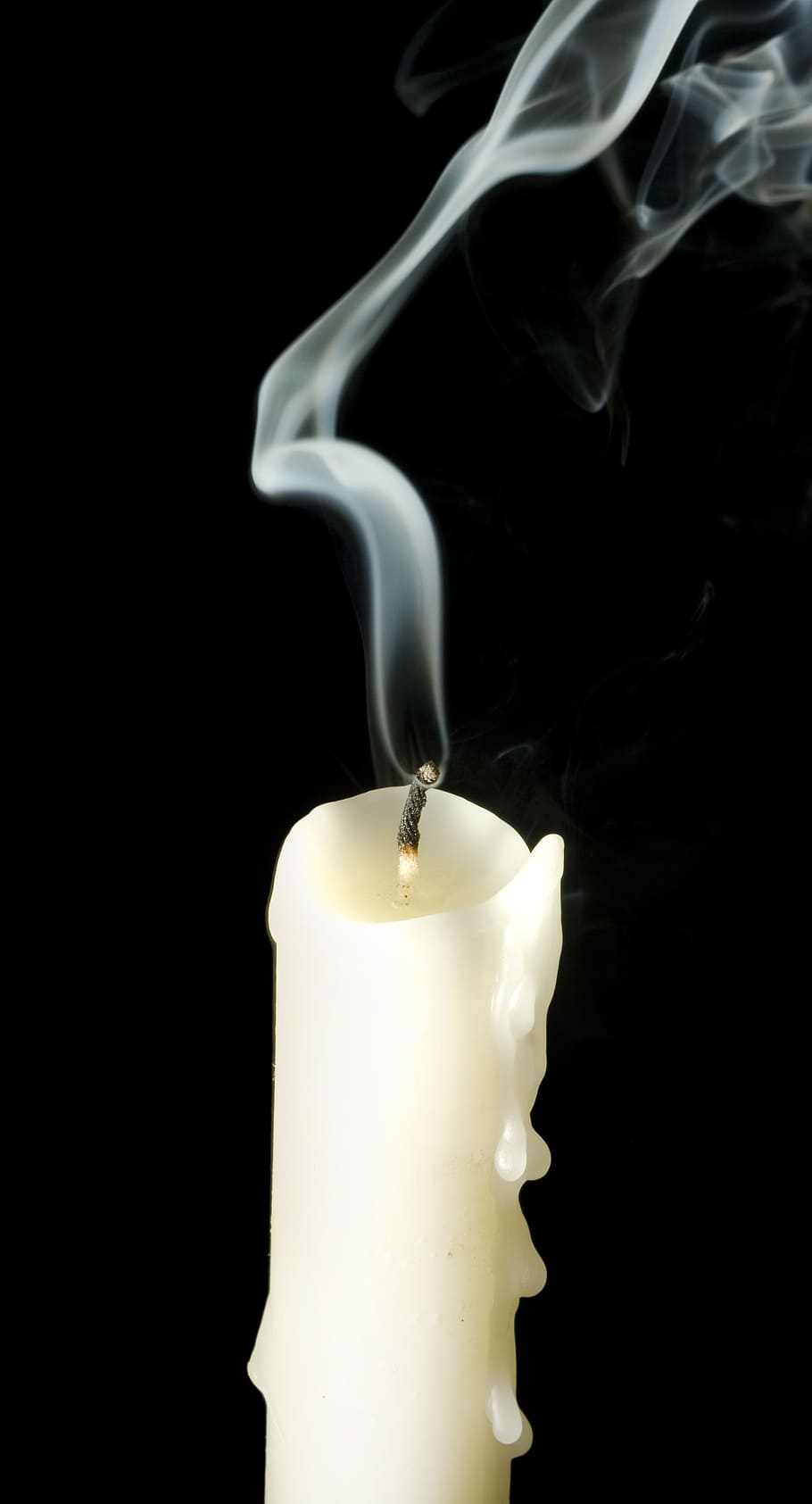 The extinguished candle.  