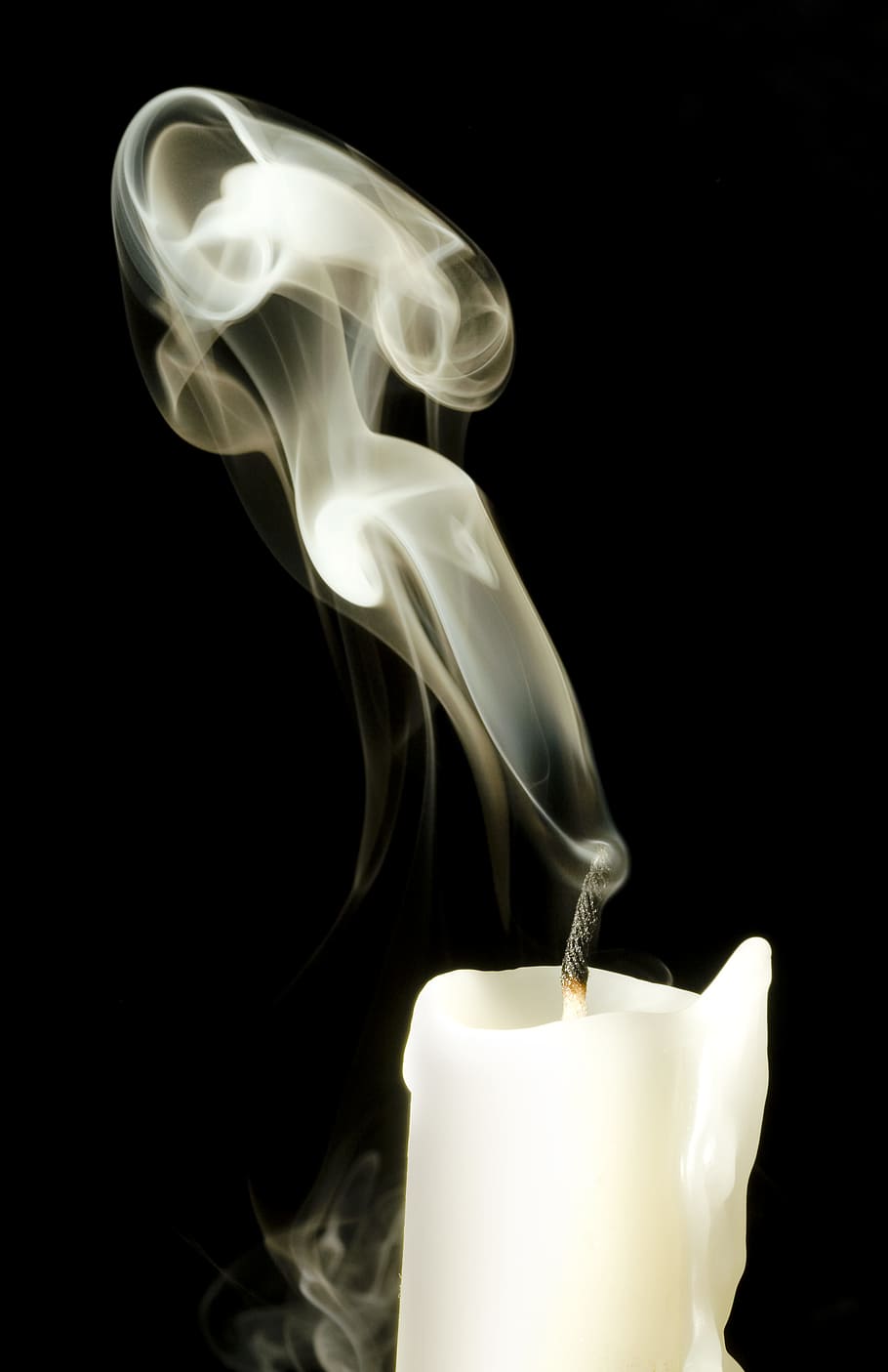 The extinguished candle.  
