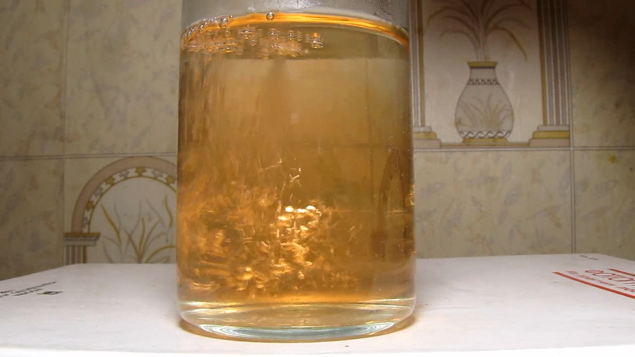 Iron chloride (III) and boiling water.   (III)   