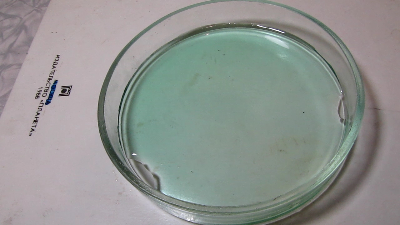 Evaporation of the copper citrate solution