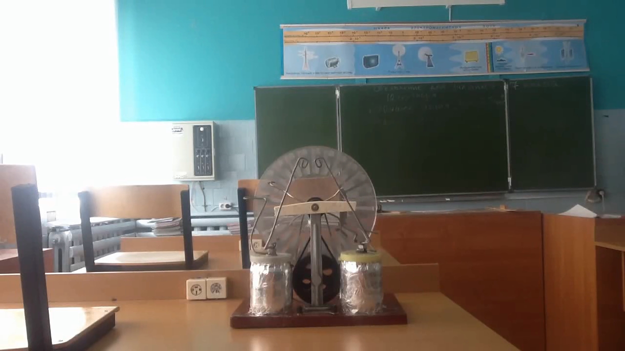 School Wimshurst machine and dynamo