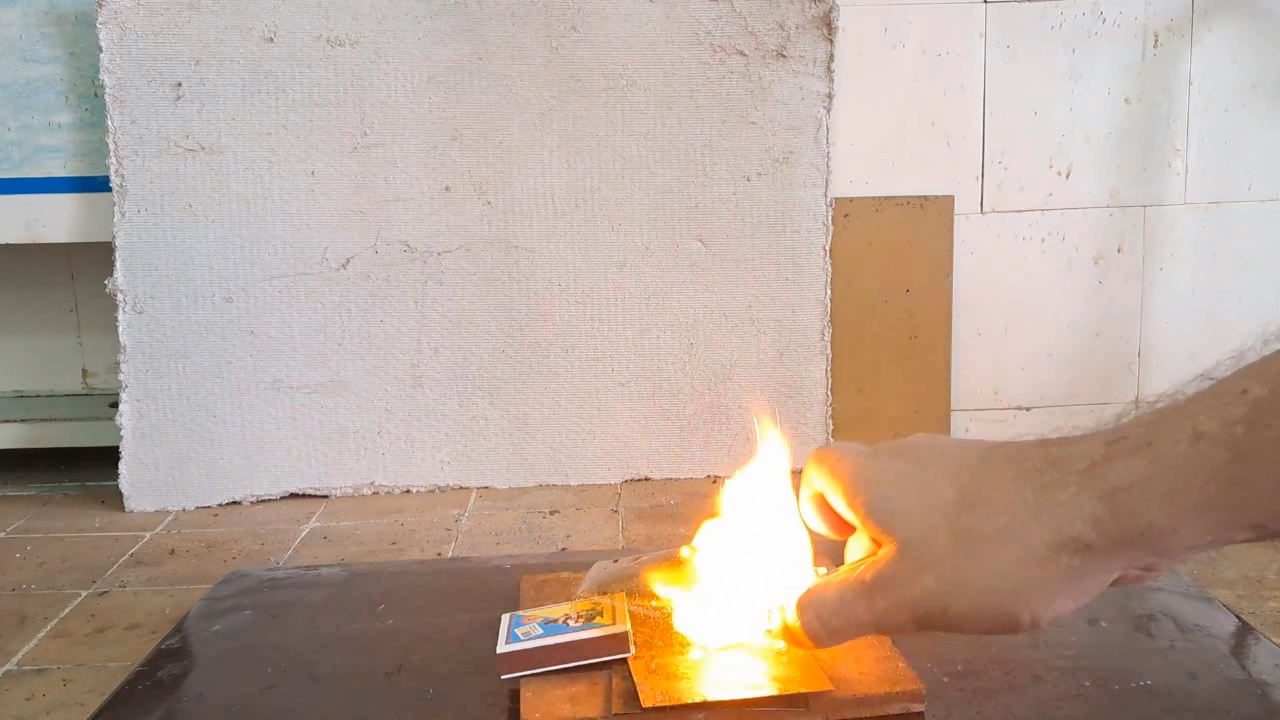 Combustion of Nitrocellulose Film