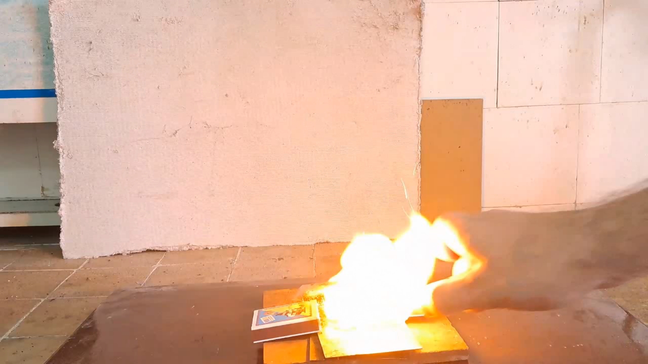 Combustion of Nitrocellulose Film