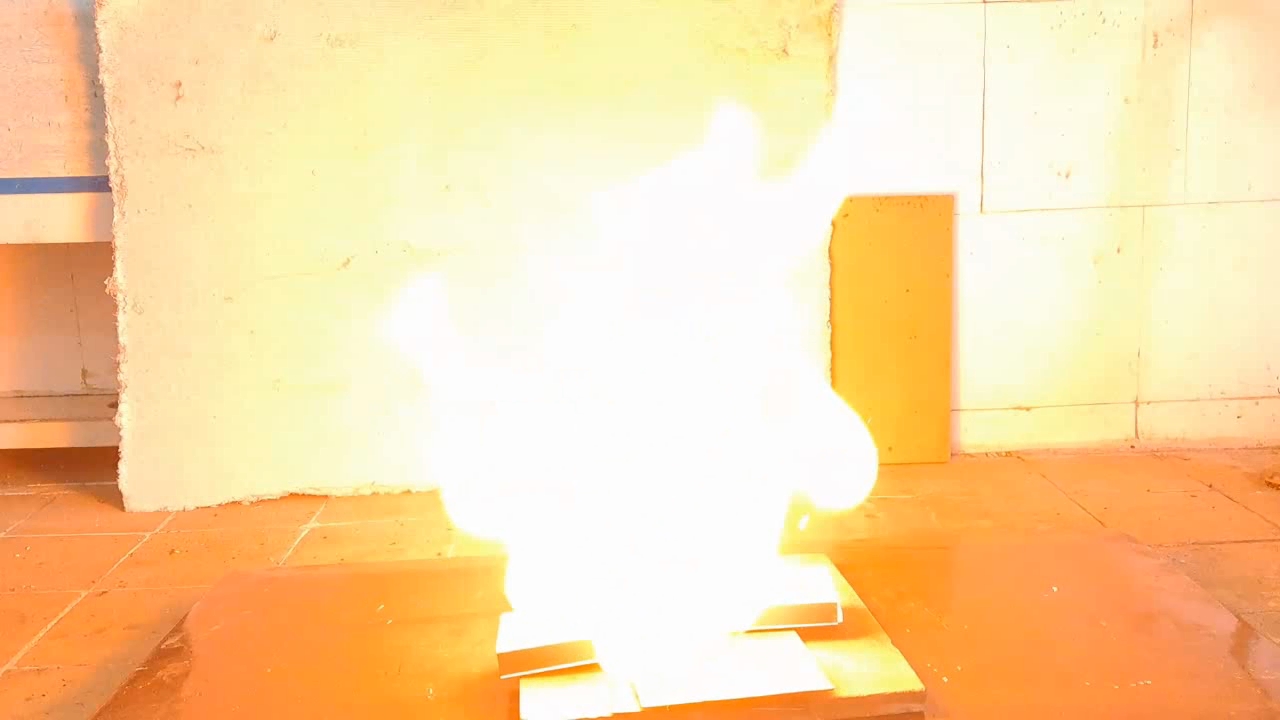 Combustion of Nitrocellulose Film