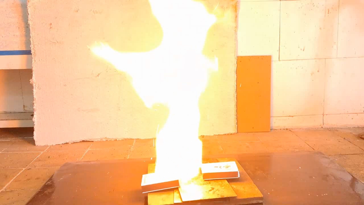 Combustion of Nitrocellulose Film