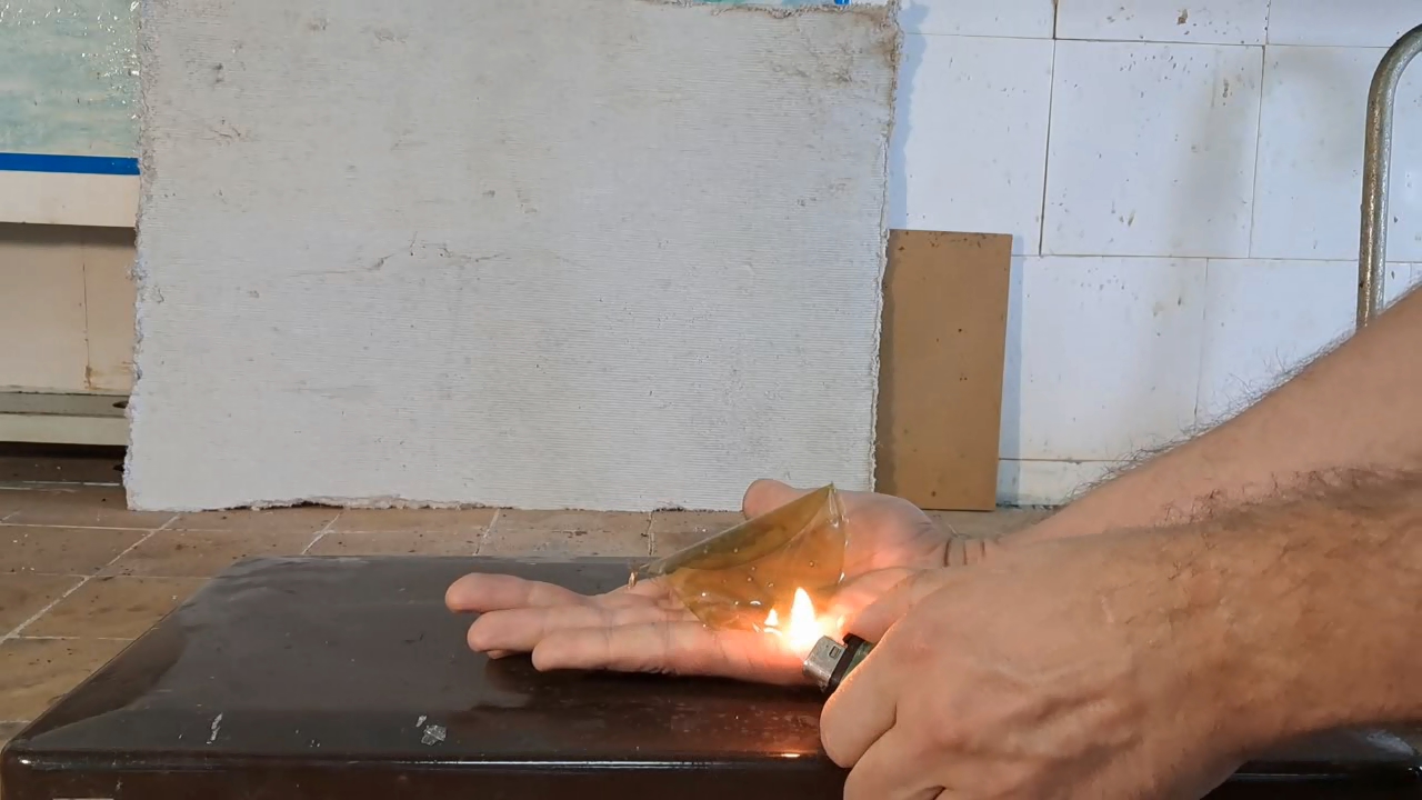 Combustion of Nitrocellulose Film
