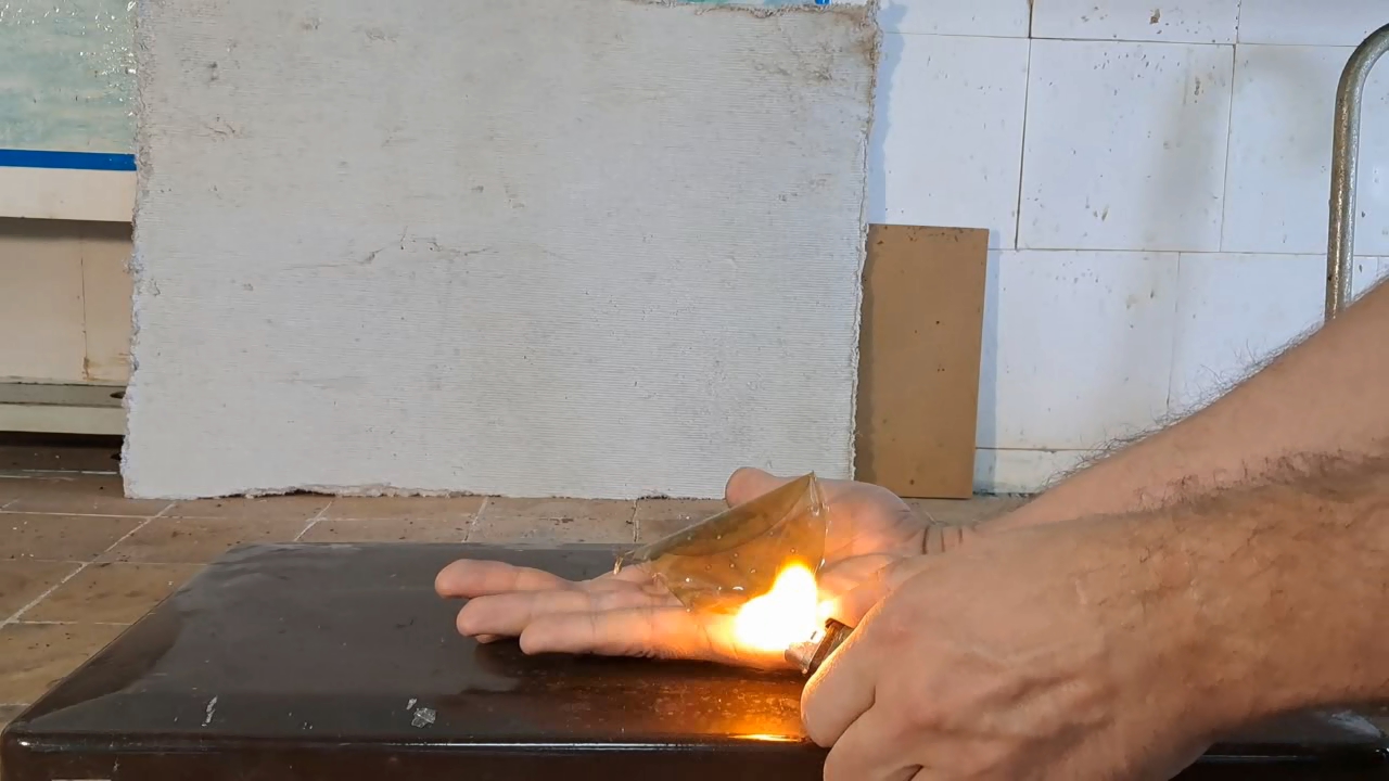 Combustion of Nitrocellulose Film