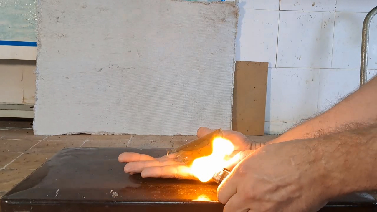 Combustion of Nitrocellulose Film