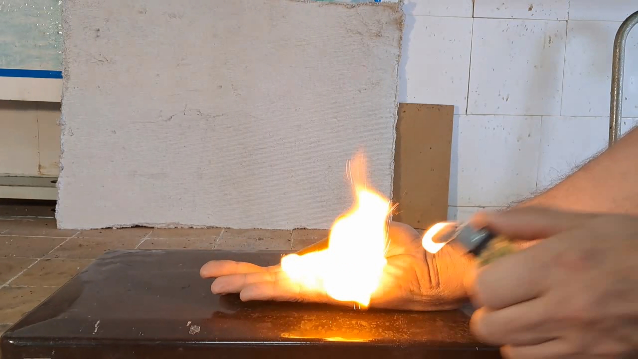 Combustion of Nitrocellulose Film