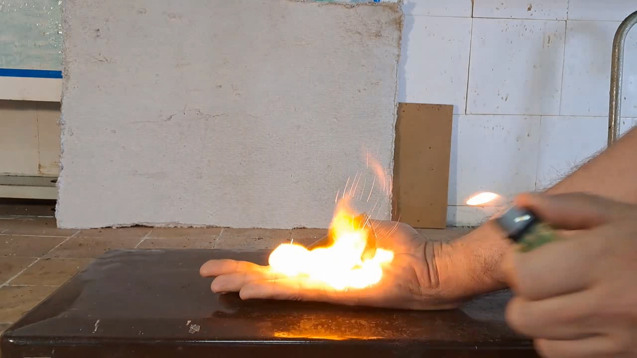 Combustion of Nitrocellulose Film