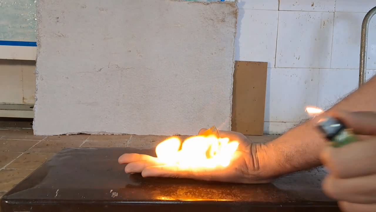 Combustion of Nitrocellulose Film