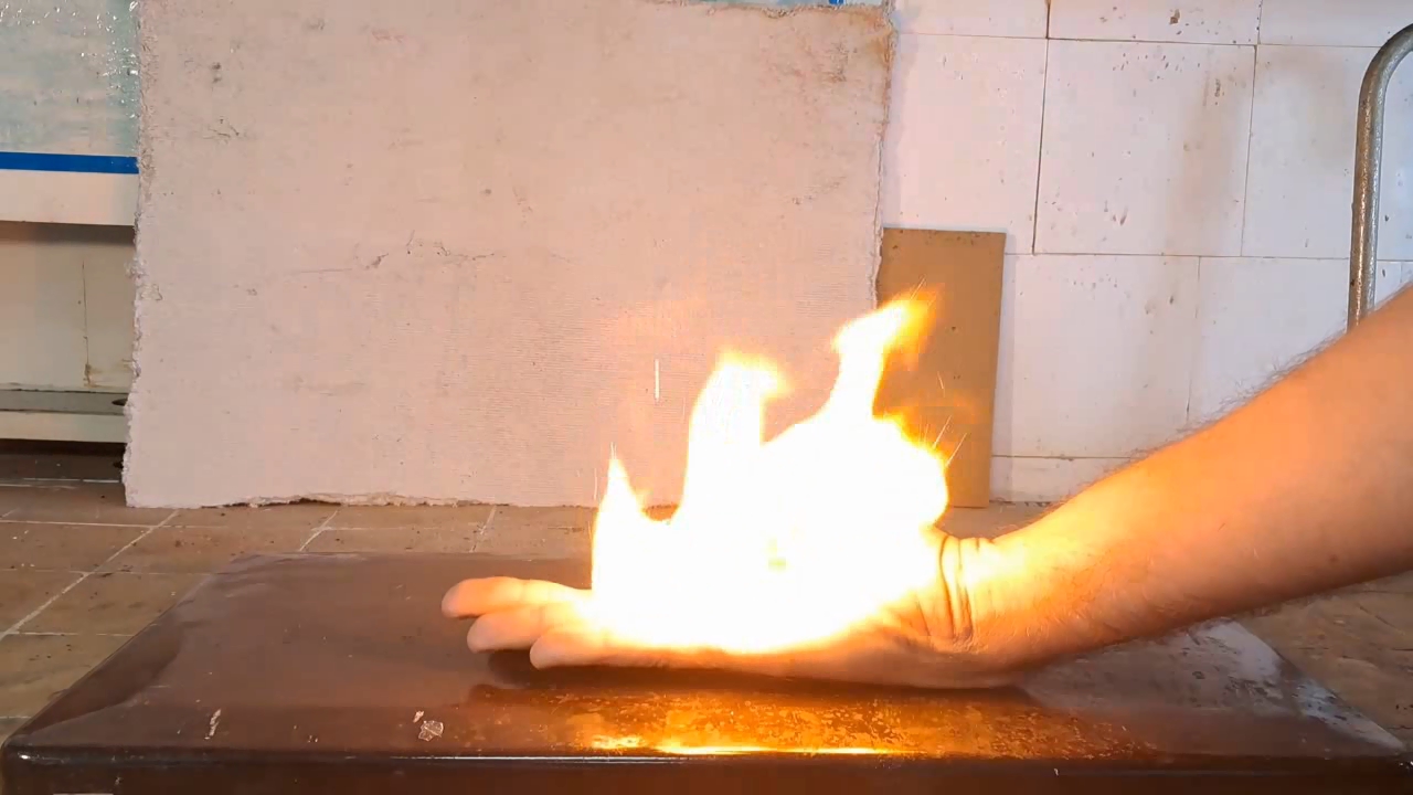 Combustion of Nitrocellulose Film