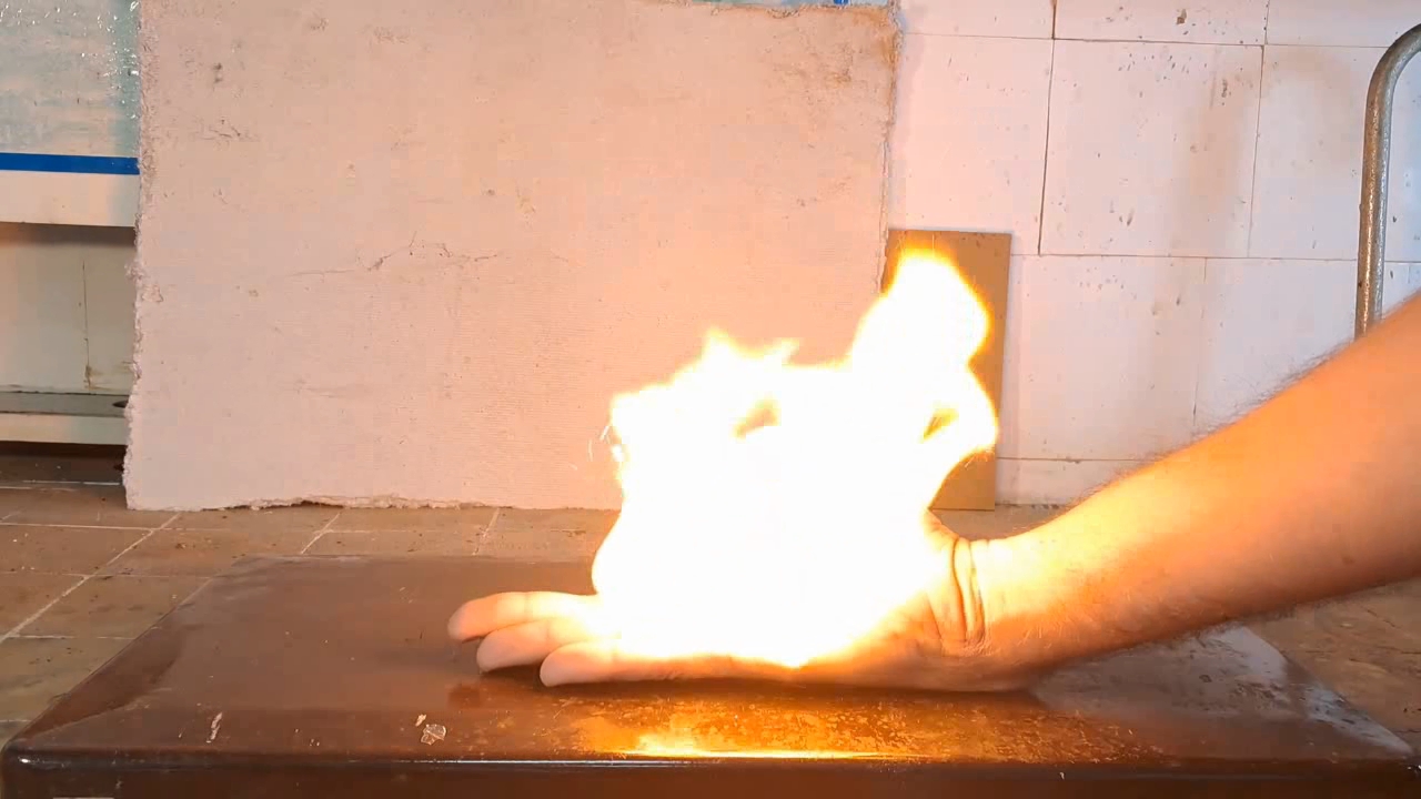 Combustion of Nitrocellulose Film