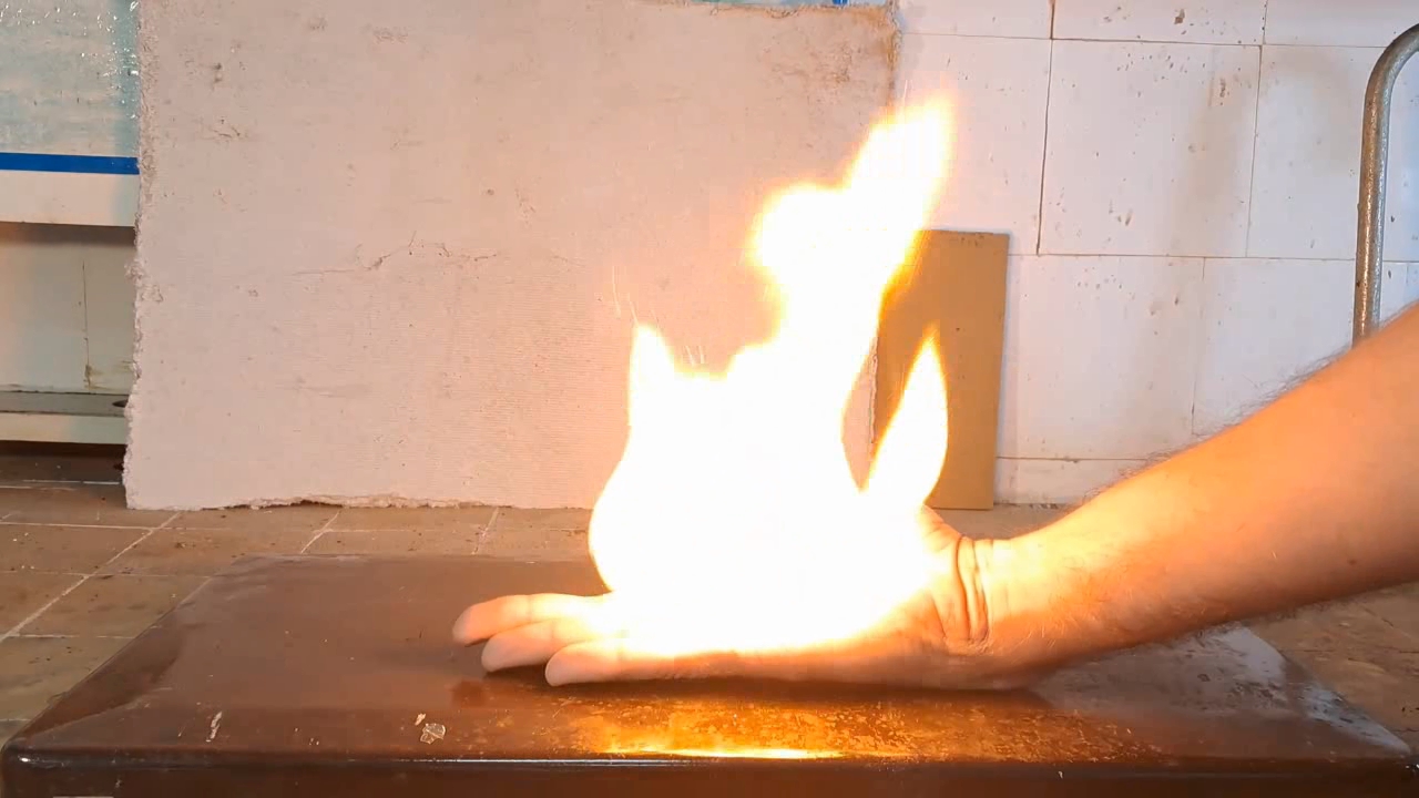 Combustion of Nitrocellulose Film