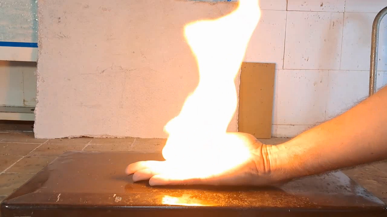 Combustion of Nitrocellulose Film