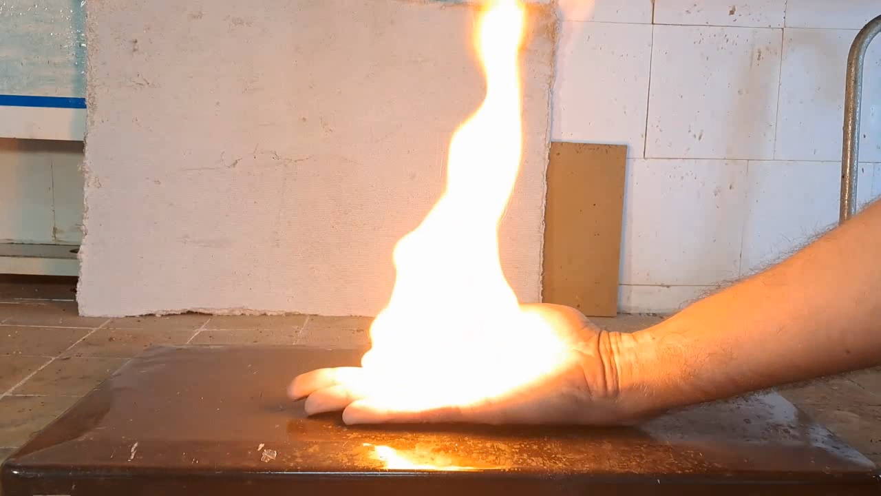 Combustion of Nitrocellulose Film
