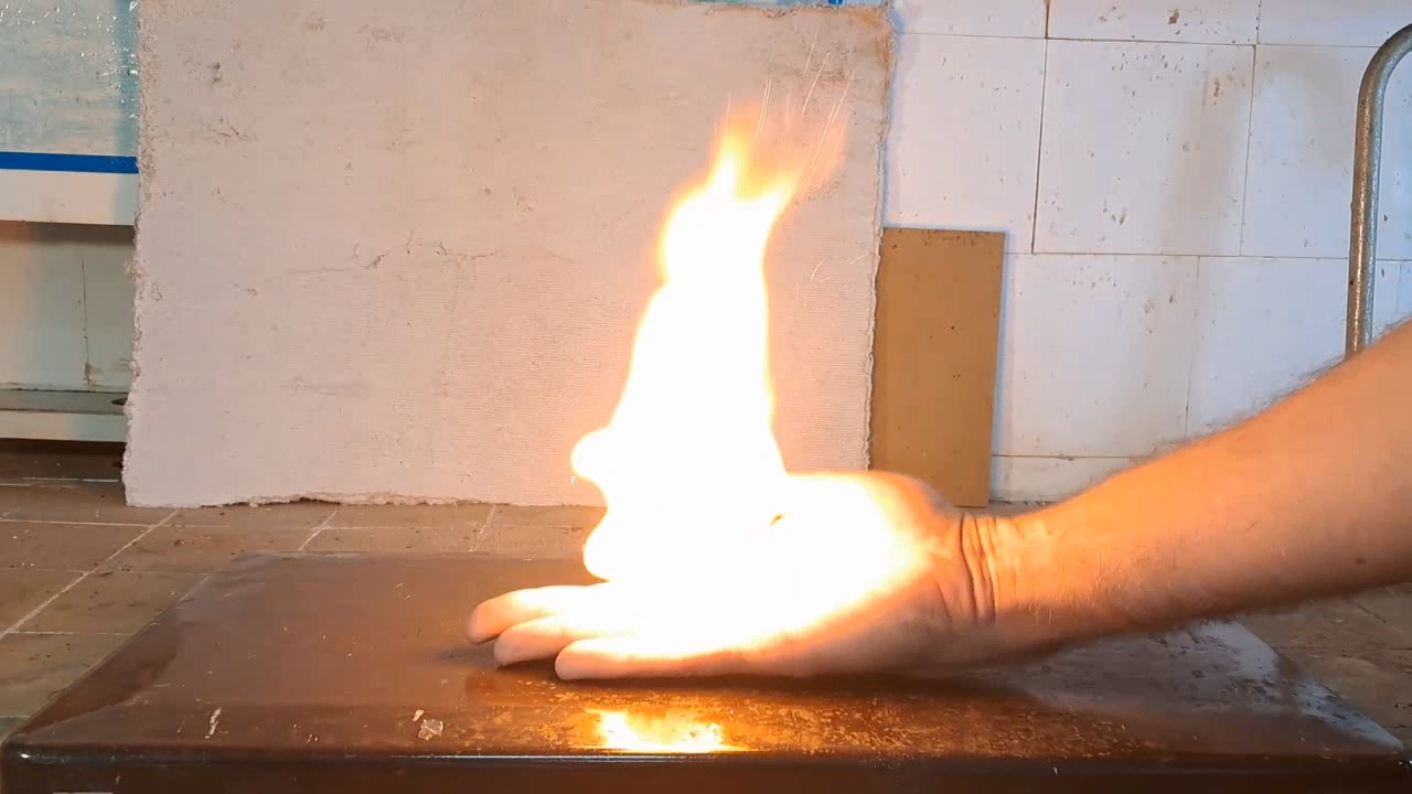 Combustion of Nitrocellulose Film