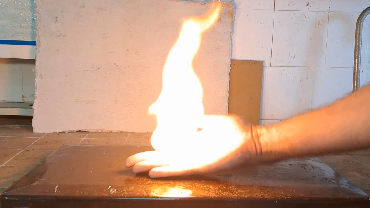 Combustion of Nitrocellulose Film