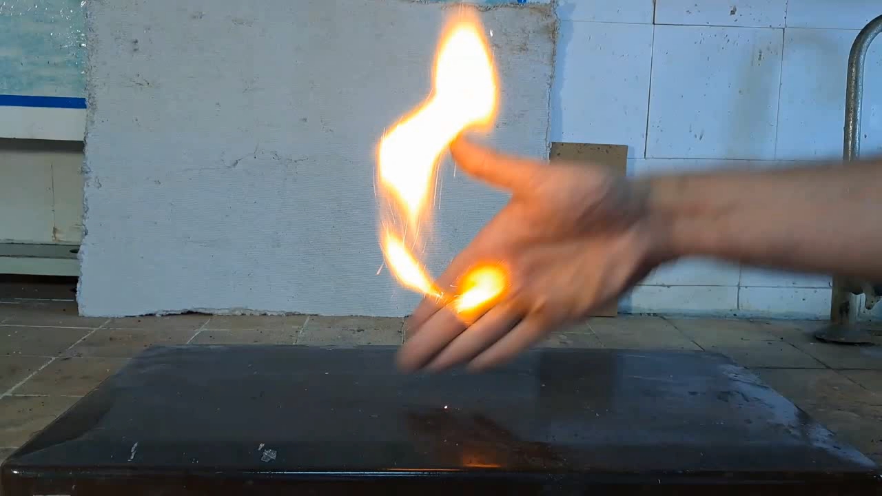 Combustion of Nitrocellulose Film