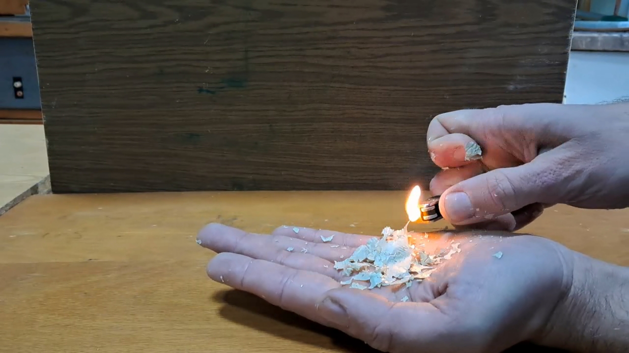 Fire on Hand (Combustion of Nitrocellulose Film)