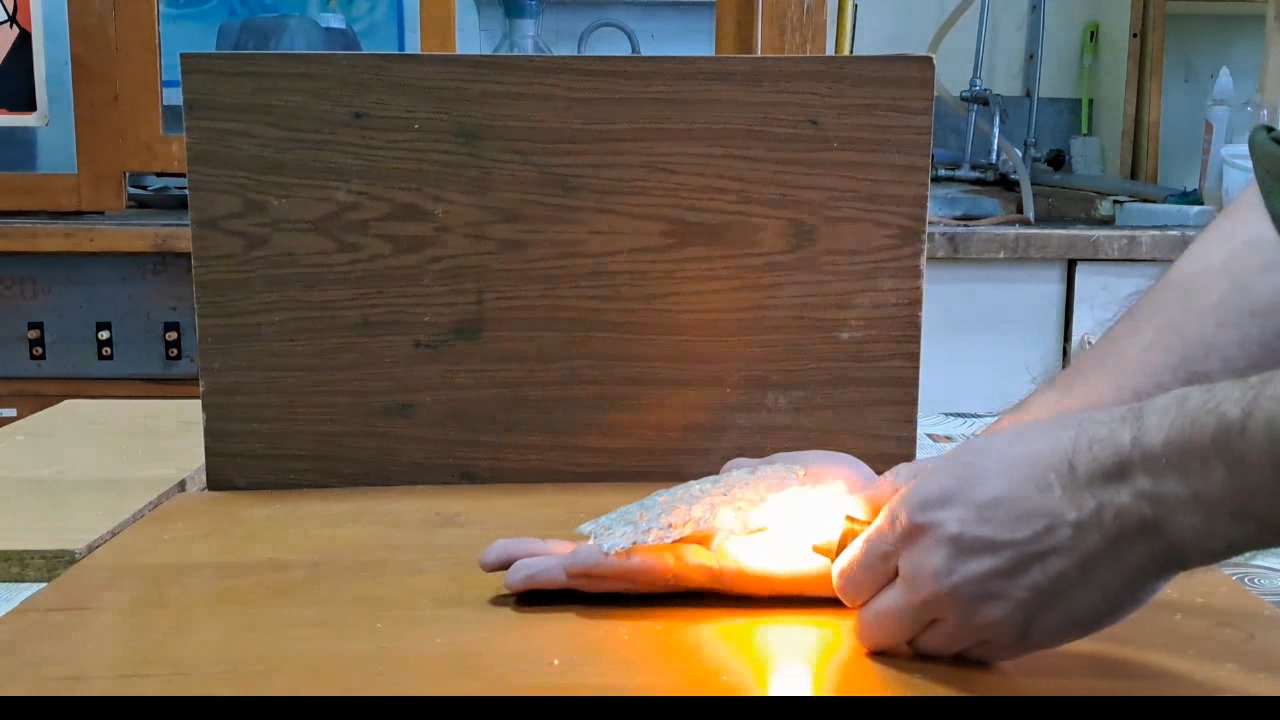 Fire on Hand (Combustion of Nitrocellulose Film)