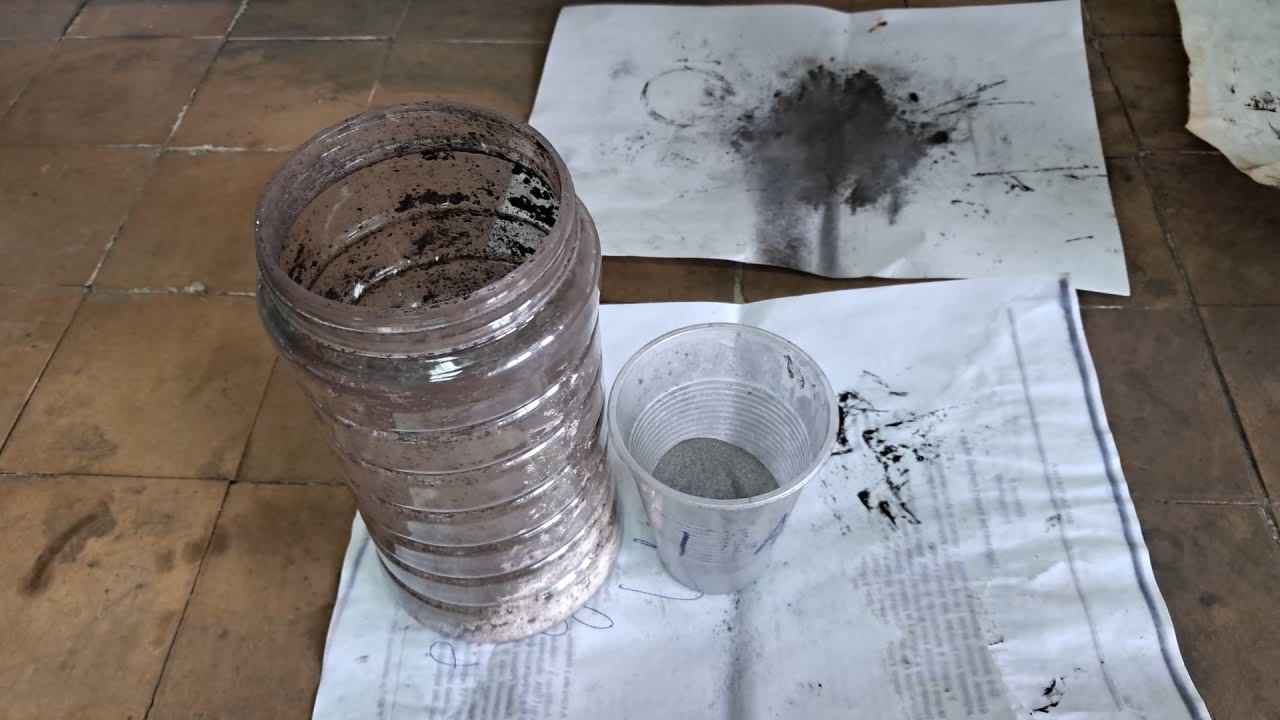 Combustion of Thermite: Barium Sulfate/Aluminum (BaSO4/Al)