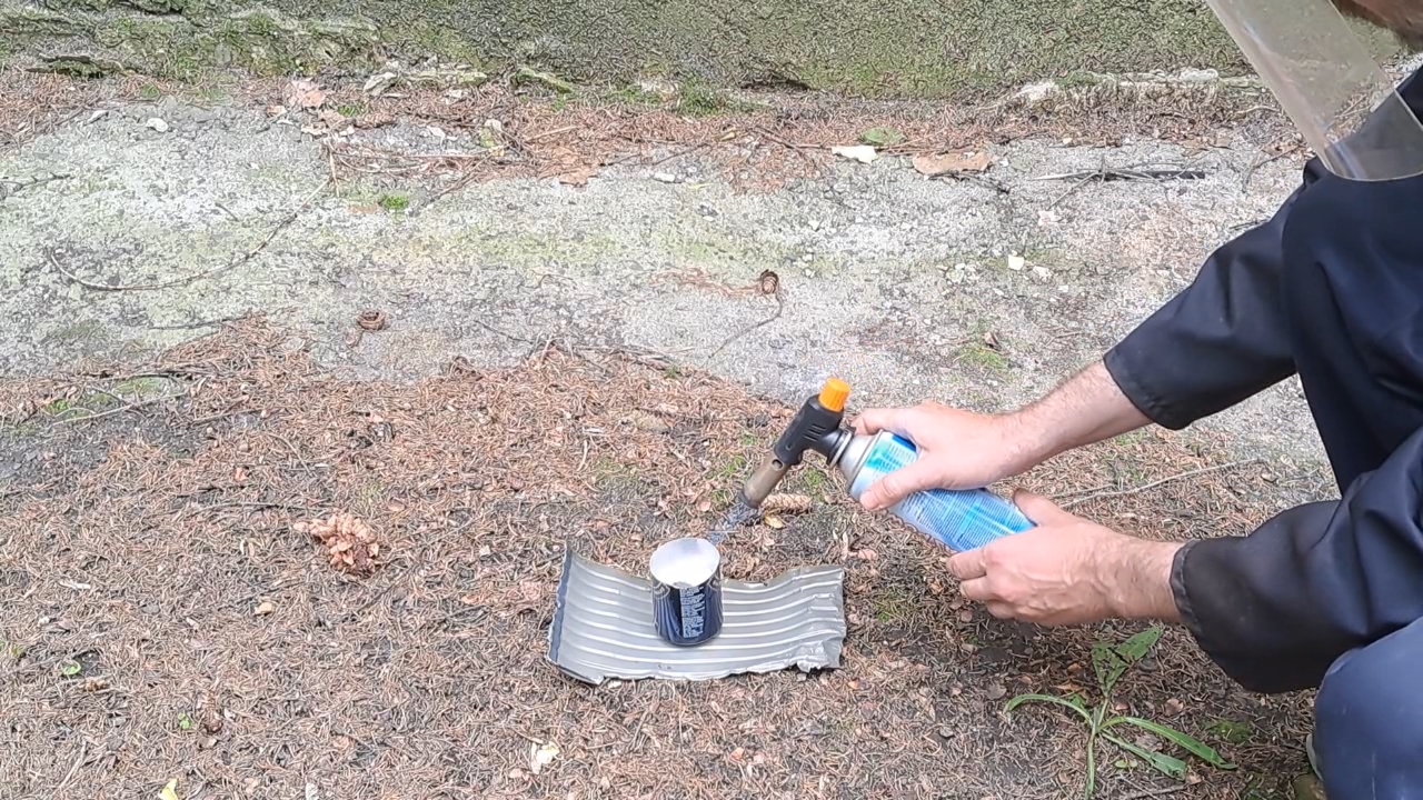 Combustion of Thermite: Barium Sulfate/Aluminum (BaSO4/Al)