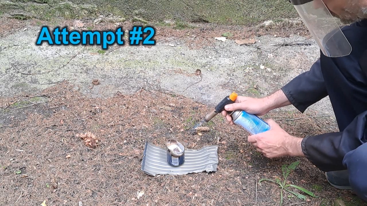 Combustion of Thermite: Barium Sulfate/Aluminum (BaSO4/Al)