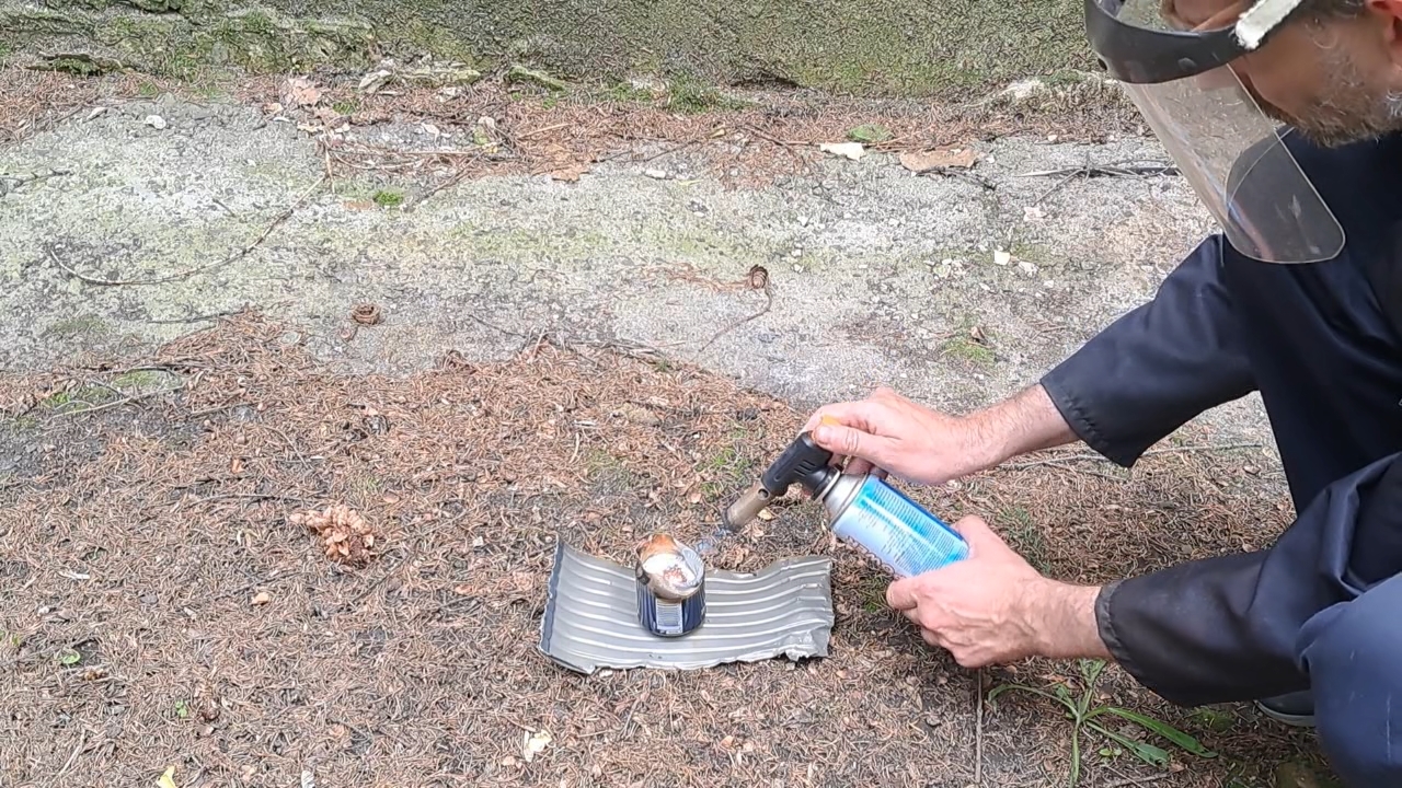Combustion of Thermite: Barium Sulfate/Aluminum (BaSO4/Al)
