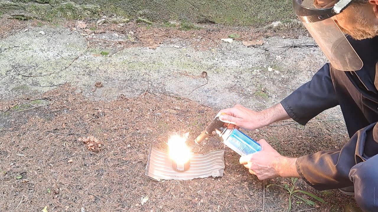 Combustion of Thermite: Barium Sulfate/Aluminum (BaSO4/Al)