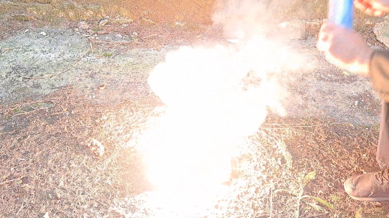 Combustion of Thermite: Barium Sulfate/Aluminum (BaSO4/Al)