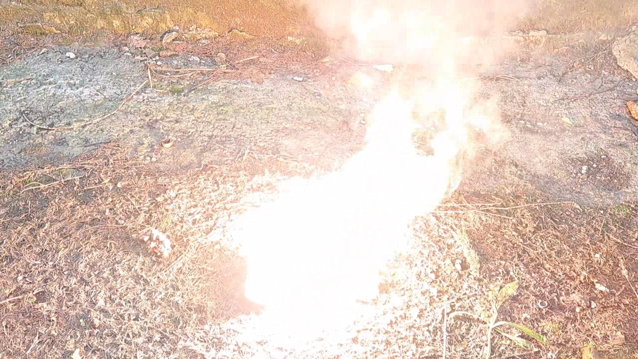 Combustion of Thermite: Barium Sulfate/Aluminum (BaSO4/Al)