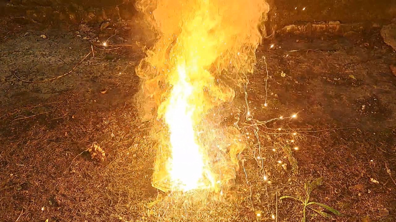 Combustion of Thermite: Barium Sulfate/Aluminum (BaSO4/Al)