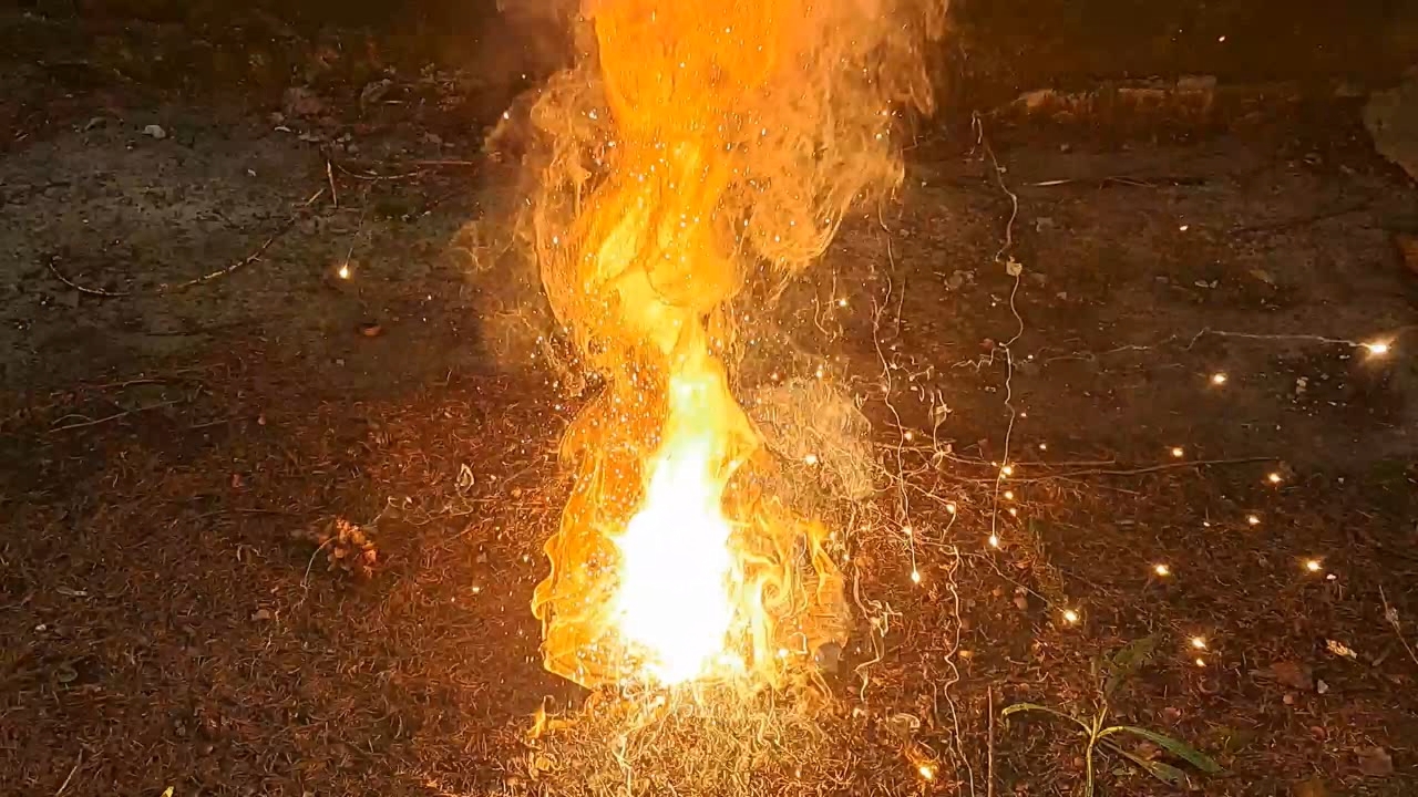Combustion of Thermite: Barium Sulfate/Aluminum (BaSO4/Al)