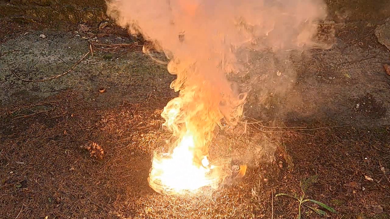 Combustion of Thermite: Barium Sulfate/Aluminum (BaSO4/Al)