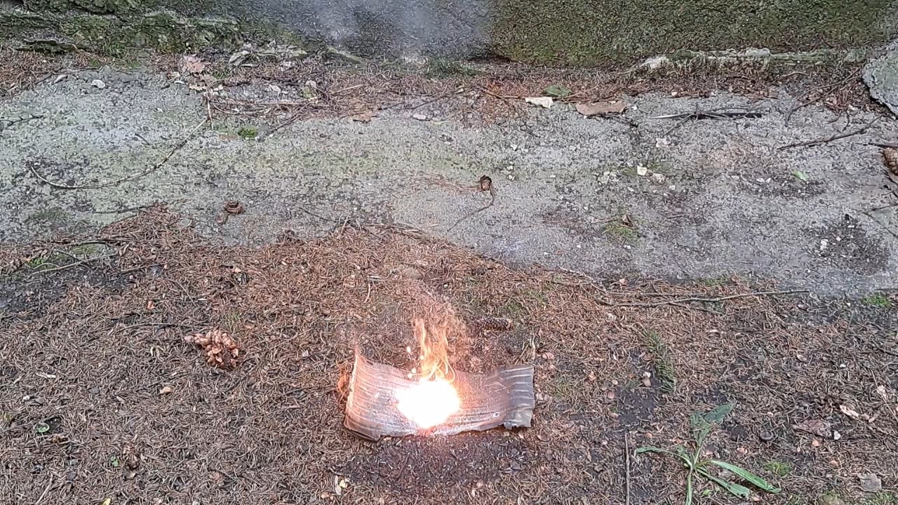 Combustion of Thermite: Barium Sulfate/Aluminum (BaSO4/Al)