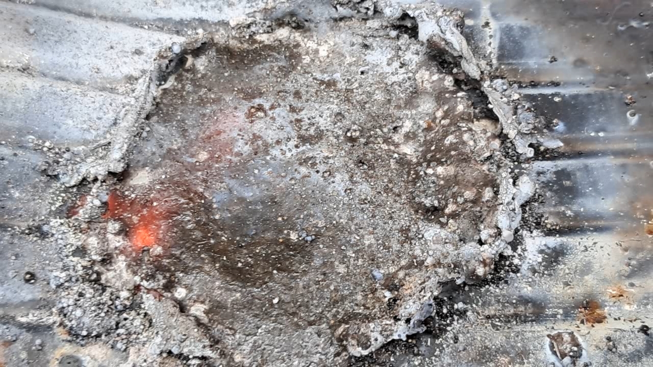Combustion of Thermite: Barium Sulfate/Aluminum (BaSO4/Al)