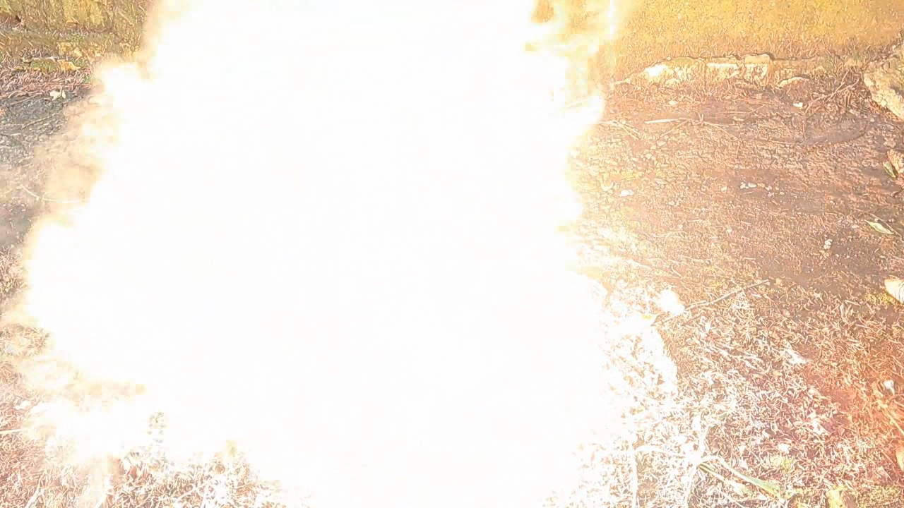 Combustion of Thermite: Iron(II, III) Oxide, Barium Sulfate, Aluminum (Fe3O4/BaSO4/Al)