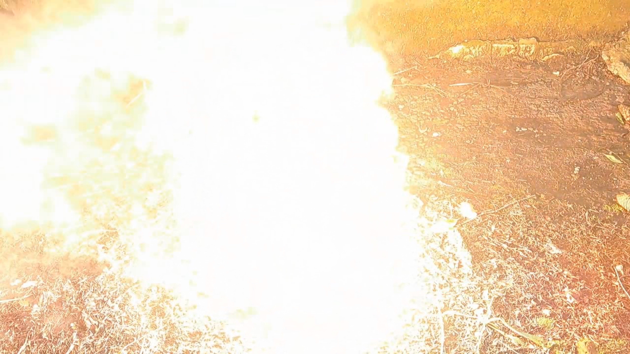 Combustion of Thermite: Iron(II, III) Oxide, Barium Sulfate, Aluminum (Fe3O4/BaSO4/Al)