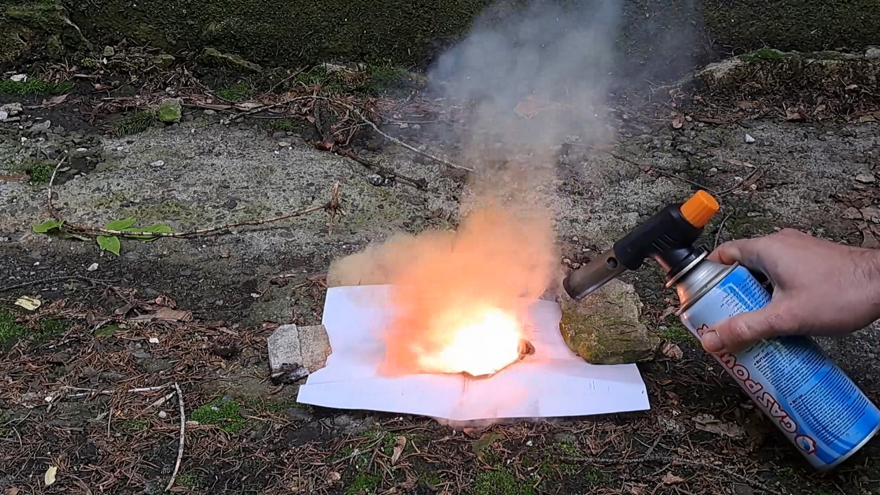 Combustion of Mixture: Lead(II, IV) Oxide/Aluminum (Pb3O4/Al)