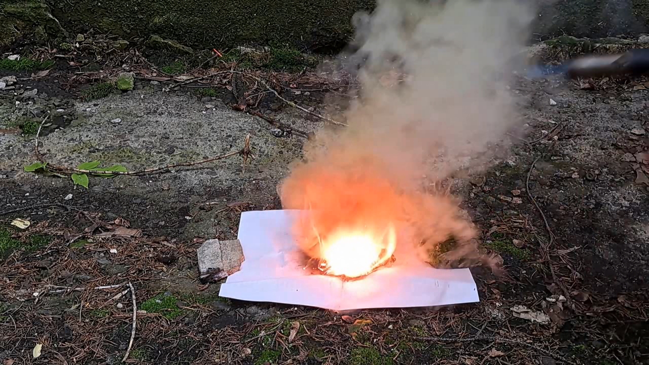 Combustion of Mixture: Lead(II, IV) Oxide/Aluminum (Pb3O4/Al)