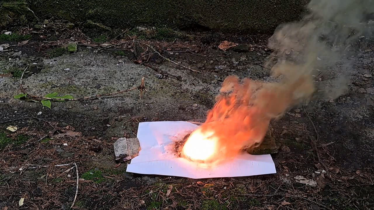 Combustion of Mixture: Lead(II, IV) Oxide/Aluminum (Pb3O4/Al)