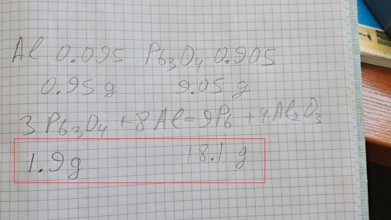 Combustion of Mixture: Lead(II, IV) Oxide/Aluminum (Pb3O4/Al)